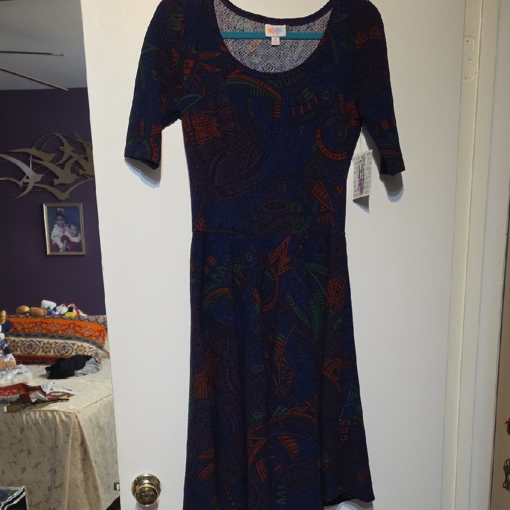 Colorful Patterned Women's Dress
